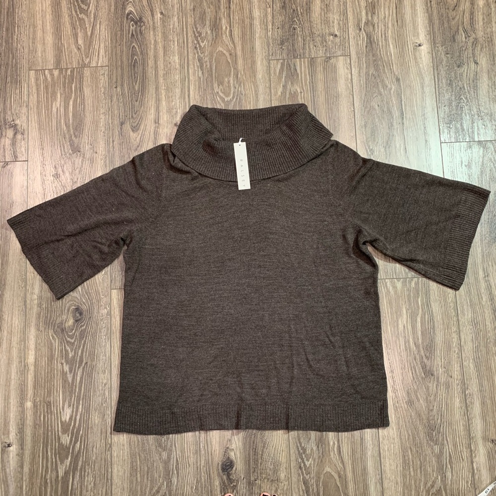 NWT! Ralsey Brown Cowl Neck ¾ Sleeve Sweater